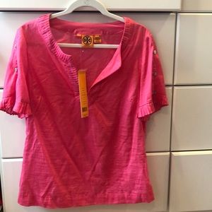 Tory Burch hot pink top